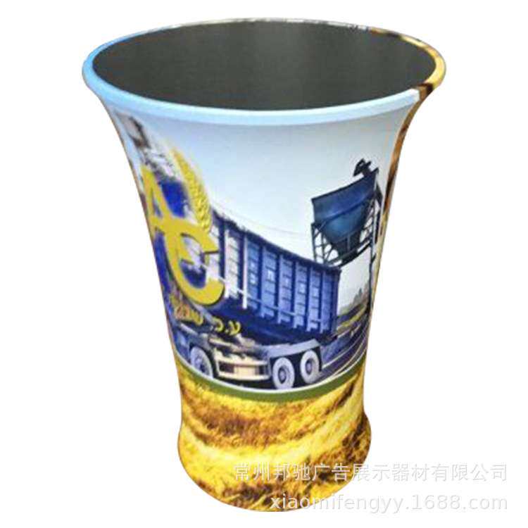 促销圆形吧台 常州厂家直销 热转移便携拆装形象台 迎宾接待台