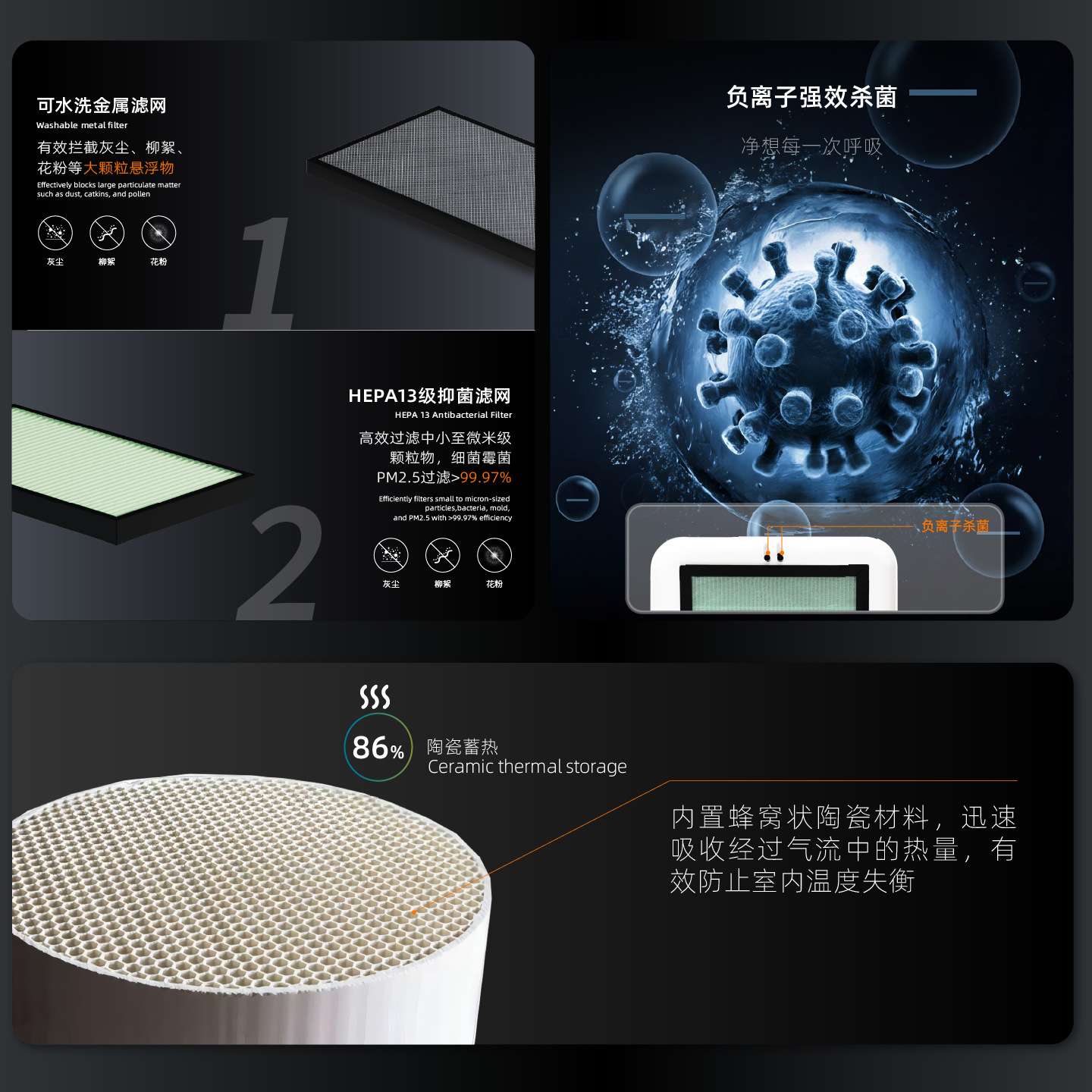 墙式新风机壁挂式除霾机家用除甲醛PM2.5正压窗式无管道新风系统