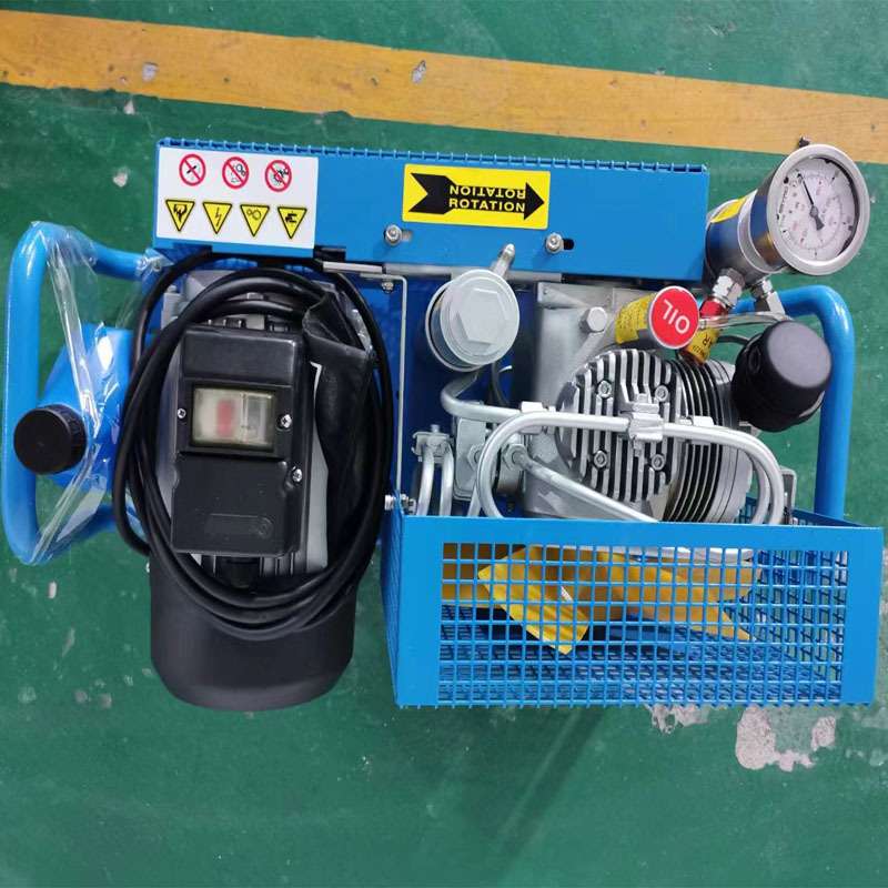 空气呼吸器充气泵可加装自动停机 低噪音空气呼吸器气瓶充气泵