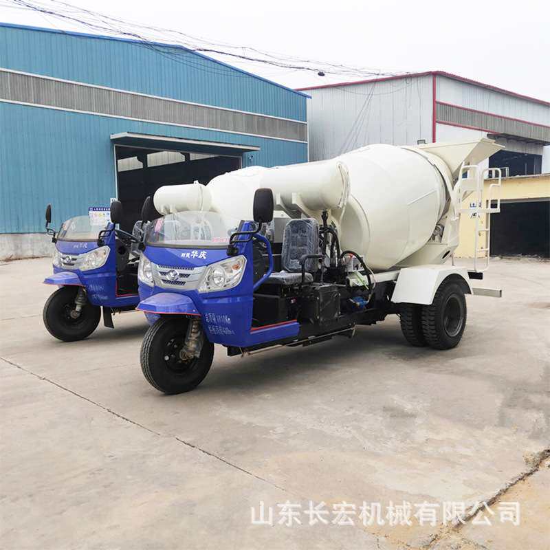 建筑工程用三马车建筑工地后卸式翻斗运输车液压自卸式三轮运输车
