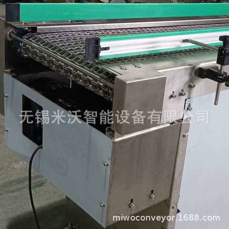 金属网带链节距25.7 塑料POM PP材质 可爬坡水平转弯输送 网带线