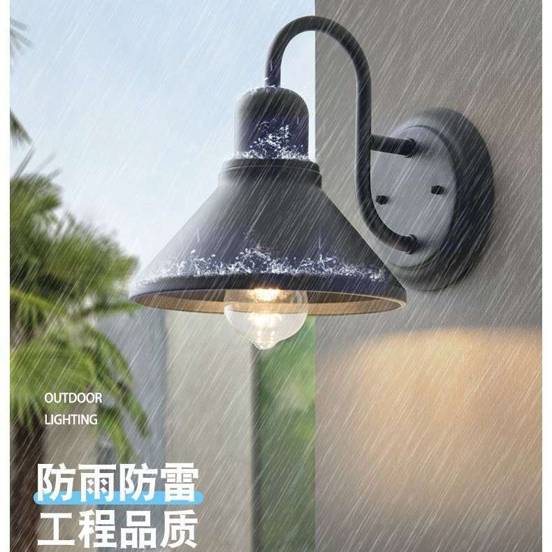 北欧简约美式壁灯工业风复古户外壁灯个性创意单头酒吧壁灯户外灯