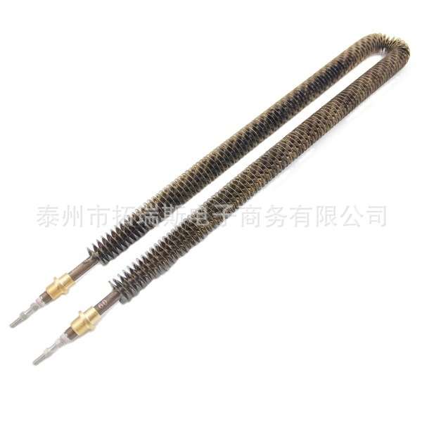 220v翅片加热管 烘箱干烧热风机电热管 不锈钢U型散热片发热管