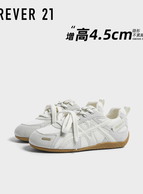 F21内增高德训鞋女款2025新款秋季软底轻便百搭潮休闲运动赛车鞋