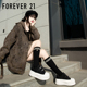 厚底增高帆布鞋 女休闲百搭板鞋 2026春季 Forever21长腿星人 新款