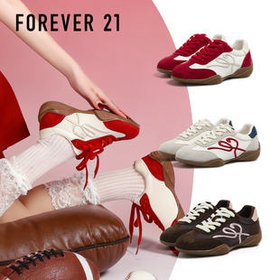 Forever21小个子增高德训鞋女2026春季新款休闲运动鞋复古阿甘鞋