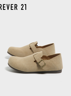 F21软平底全包勃肯鞋女2025新款秋季轻便百搭懒人一脚蹬休闲单鞋