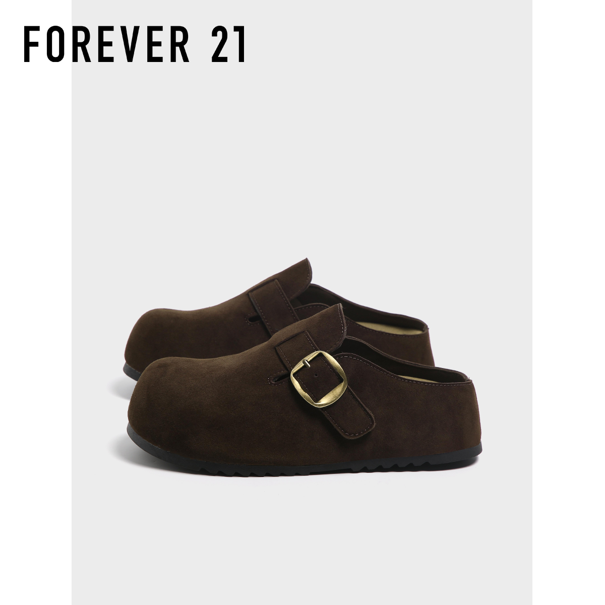 F21厚底包头勃肯鞋女款2025新款