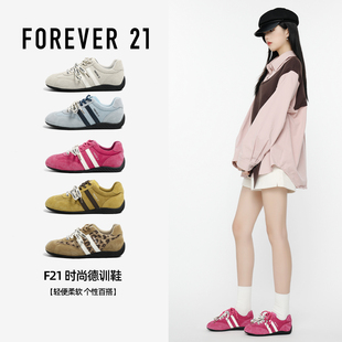 百搭软底超好看休闲德训板鞋 秋季 女内增高2025新款 F21真皮赛车鞋