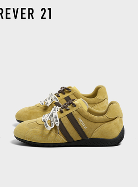 F21赛车鞋女2025新款内增高秋软底舒适百搭休闲百搭阿甘德训板鞋