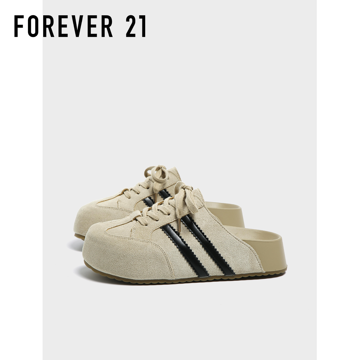 F21一脚蹬勃肯鞋女2025新款春季