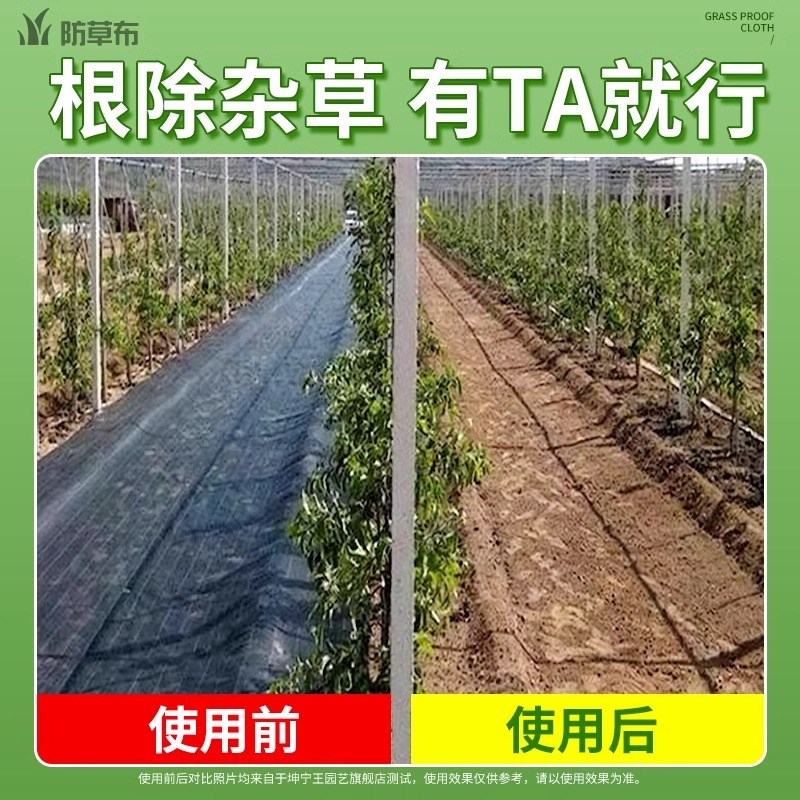 防草布除草布加厚耐用果园果树抑草抗老化遮草布农用园艺防草布