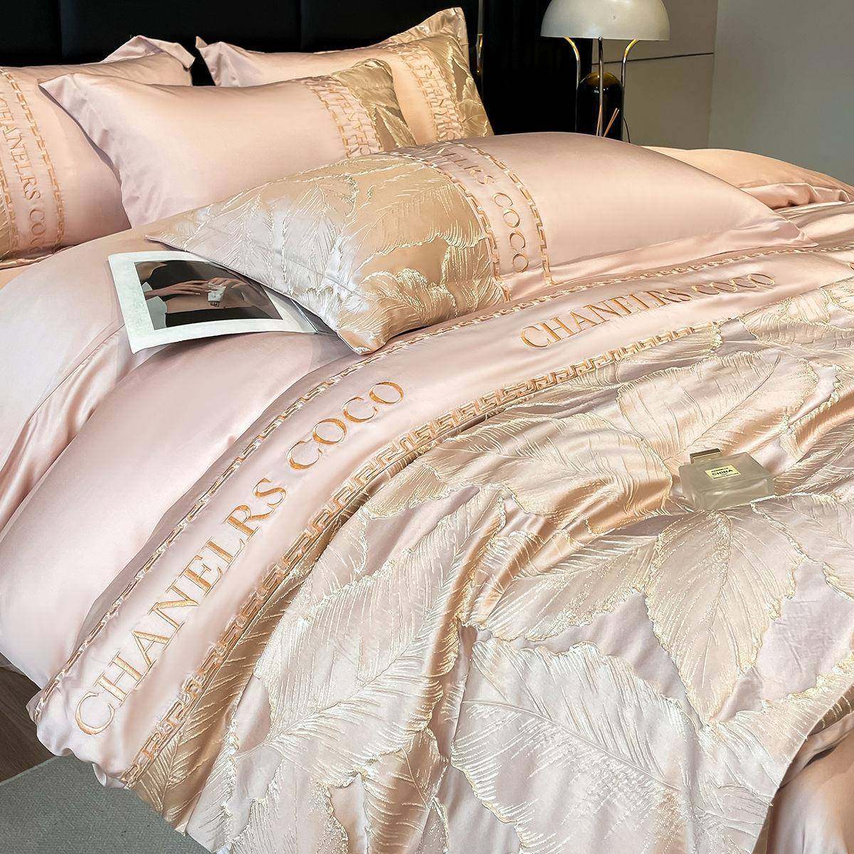 夏季冰丝四件套轻奢高档水洗天丝床单被套三件套床上用品2025新款