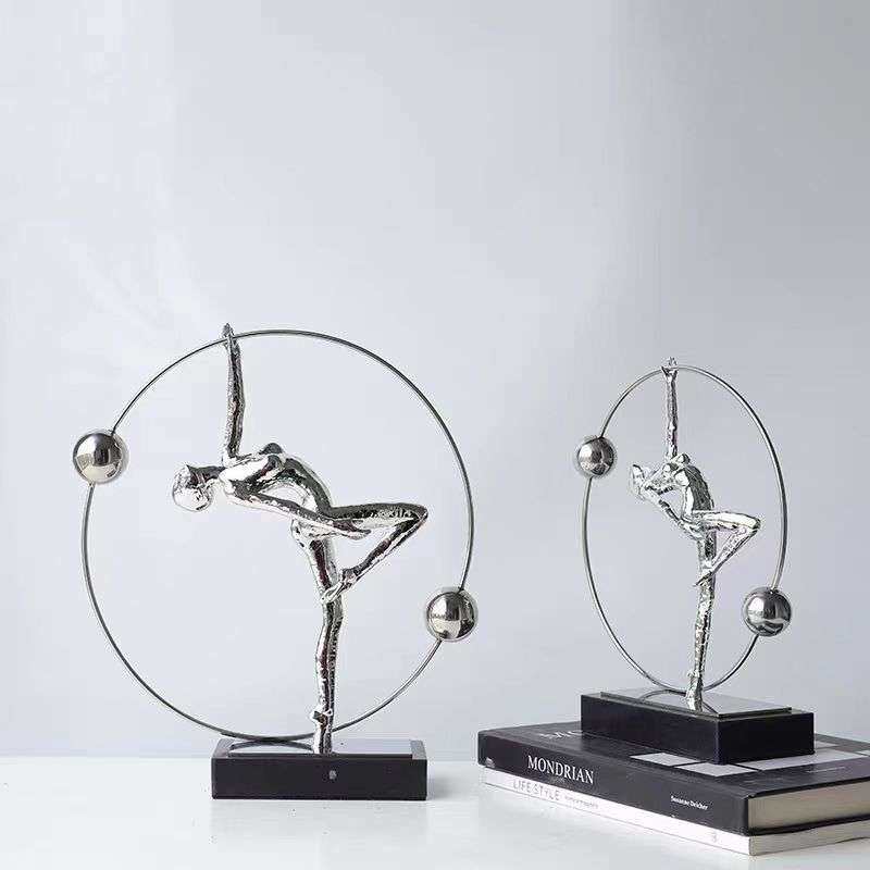 现代抽象舞蹈人物摆件售楼处客厅玄关电视柜酒柜高端轻奢艺术装饰,鲜花速递/花卉仿真/绿植园艺,割草机/草坪机,淘宝优惠券,粉丝福利购,淘宝优惠卷