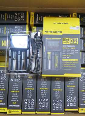 奈特科尔18650 18350电池NITECORE I2 D2 I4 D4充电器