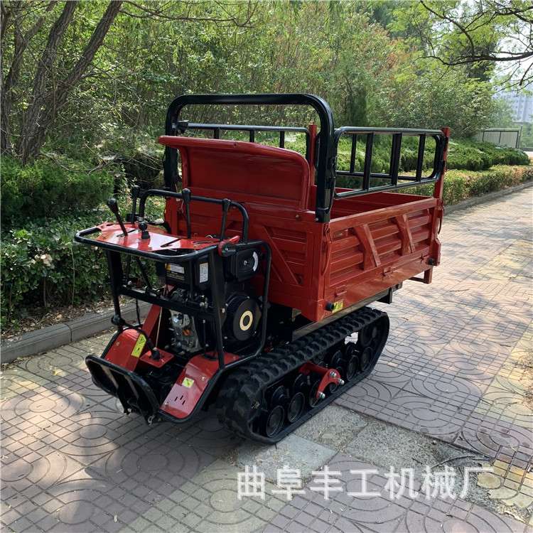 果树修剪果实采摘电子液压升降平台柴油动力运输车山地丘陵拉果车