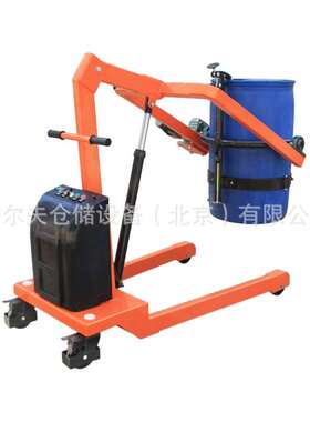 YL300半电动油桶投料车自动单臂堆料车电动油桶堆高翻转投放机