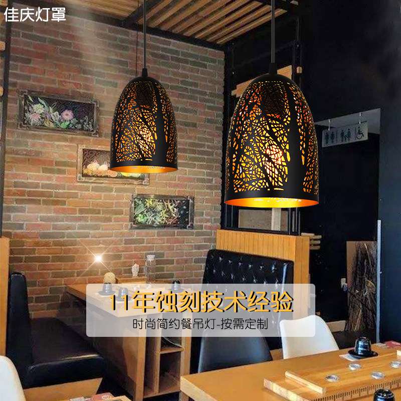 跨境货源酒吧复古吊灯个性创意餐厅吊灯咖啡厅铁艺吊灯一件代发