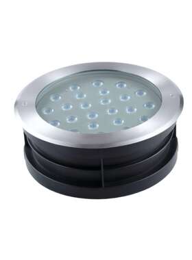 厂家直销18W户外防水LED大功率嵌入式地埋灯 广场圆形七彩埋地灯