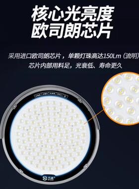 亚明LED塔吊灯2000W超亮透镜超级防水工地码头高杆灯专用