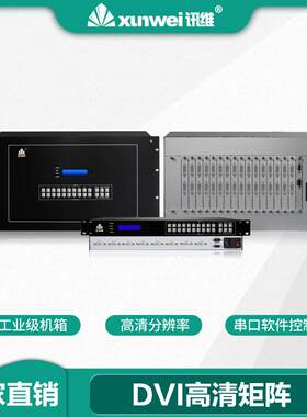 64进64出dvi插卡矩阵dvi触摸屏矩阵切换器高清数字视频矩阵处理器