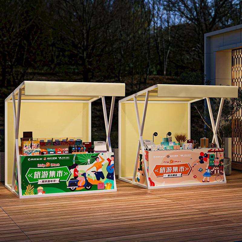 夜市地摊货架节日活动促销架子商业摆摊展示架集市节日户外摊位