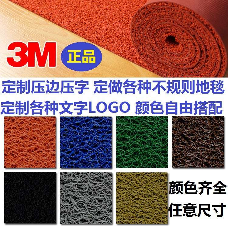 雅地3M郎美6050型地垫国产丝圈防滑除尘酒店迎宾门口脚垫地毯