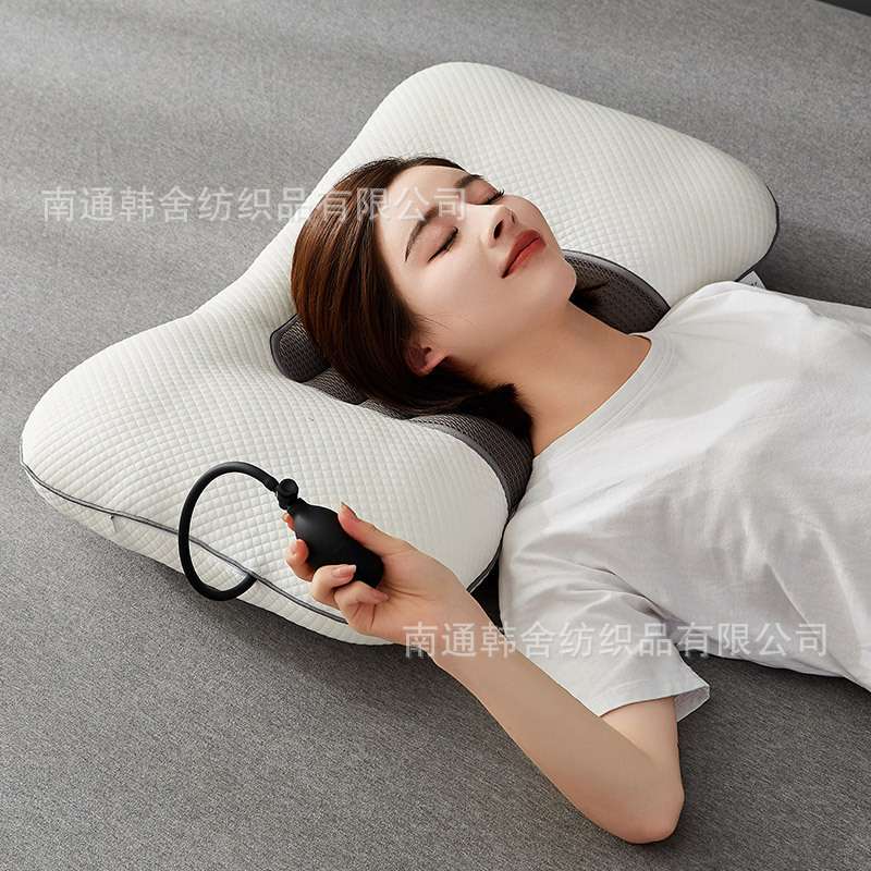 4D气囊护颈枕单人颈椎专用枕头枕芯睡眠家用成人一对整头男