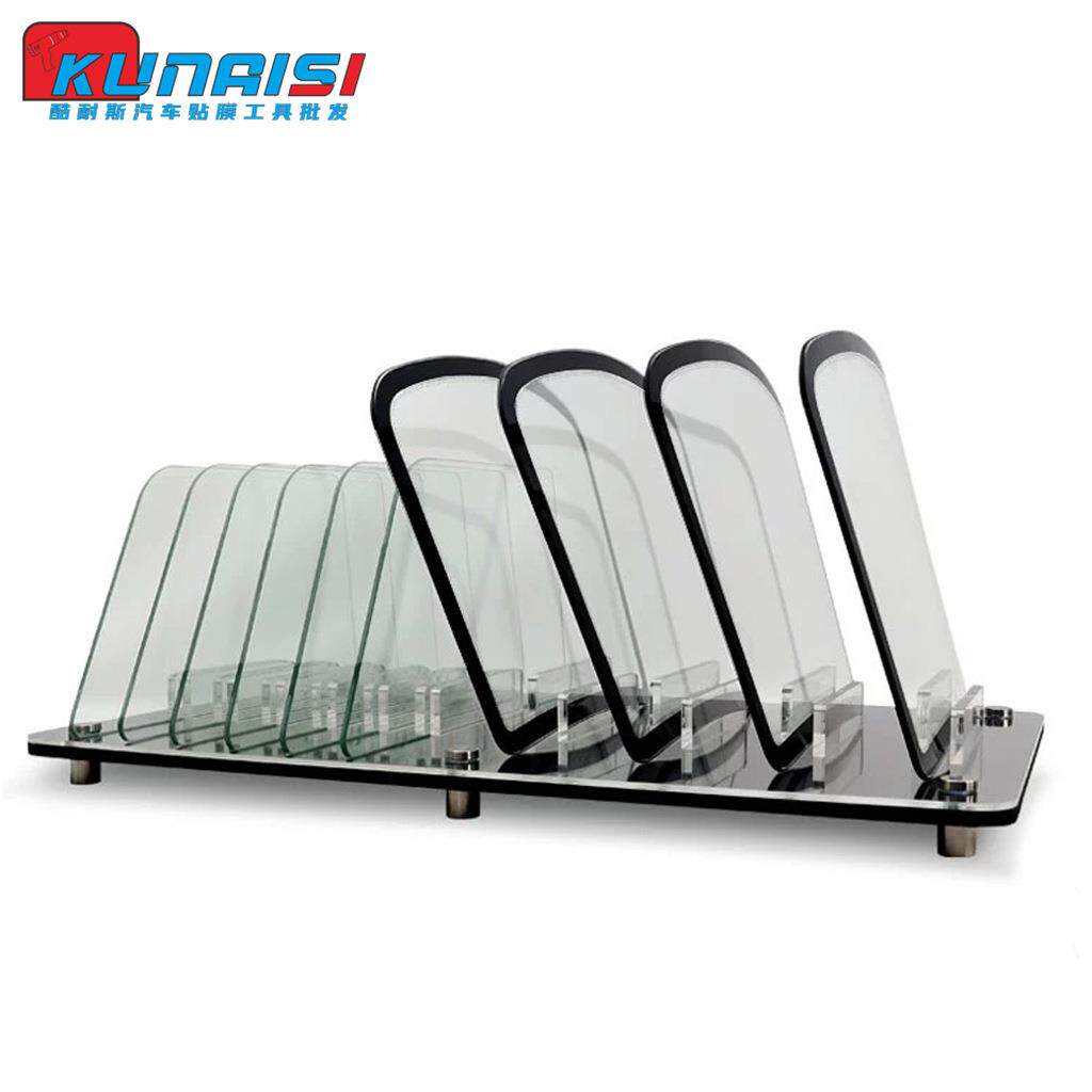 汽车前挡侧挡玻璃模型展示架门店太阳膜测试收纳整理存放展架新型