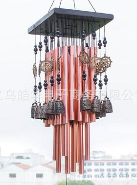 风铃28个红铜色管12个铃档红铜管风铃0614