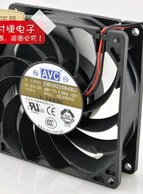 9025 AVC 48V 0.26A DB09225B48U 9CM 四线PWM温控调速 散热风扇
