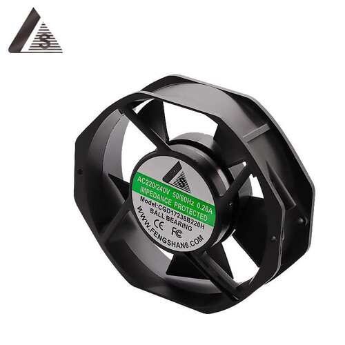双滚珠17238B220V工控箱机箱机柜净化器工业刹车器AC交流散热风扇