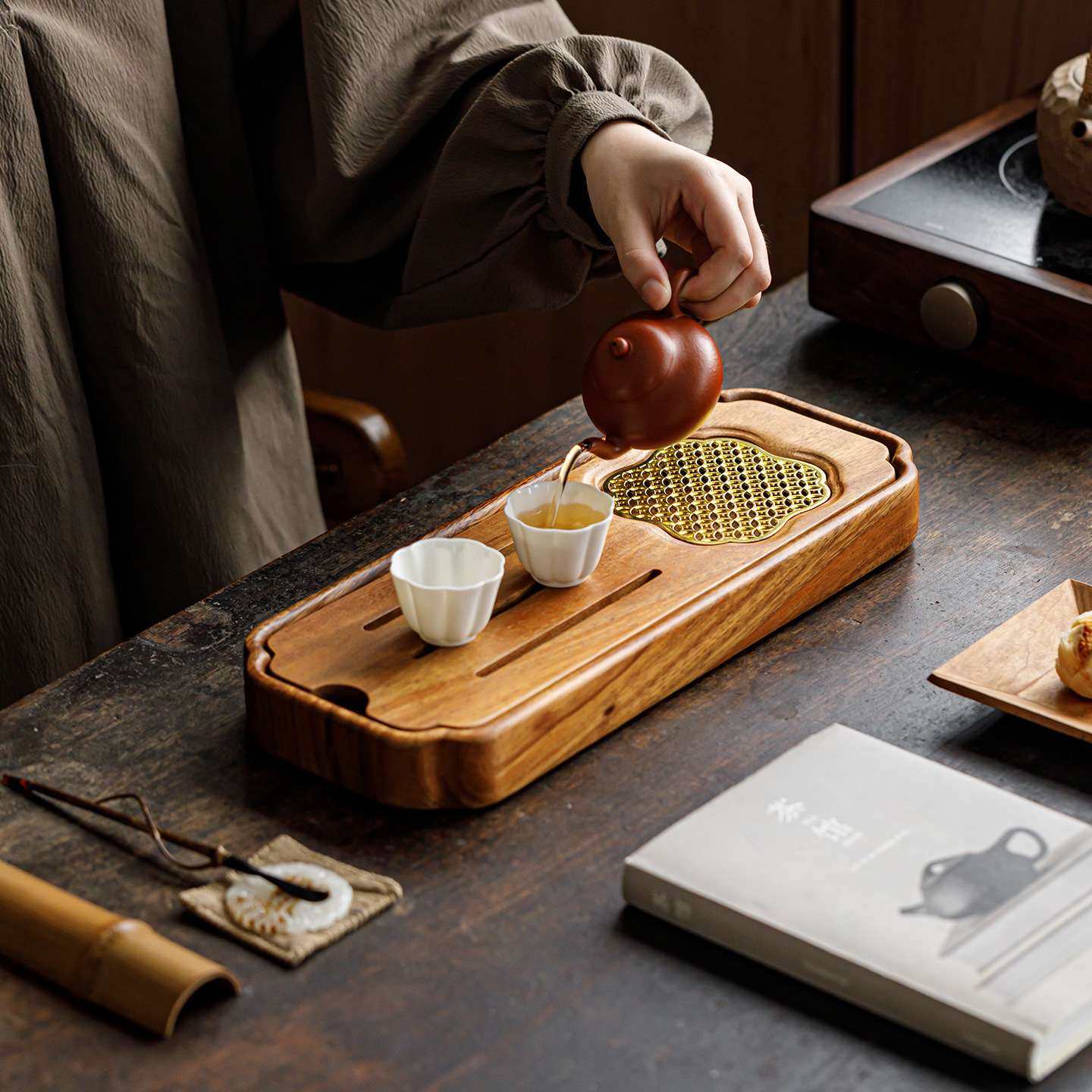 观岚胡桃木茶盘长方形小茶台壶承简约家用沥水蓄水式茶托盘干泡盘,玩具/童车/益智/积木/模型,遥控车升级件/零配件,淘宝优惠券,粉丝福利购,淘宝优惠卷