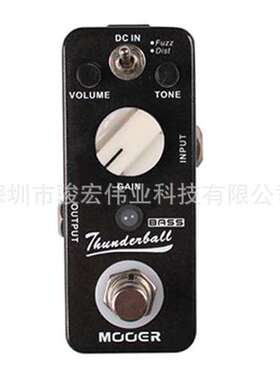 MOOER魔耳电吉他效果器 Thunderball 贝斯法兹失真单块