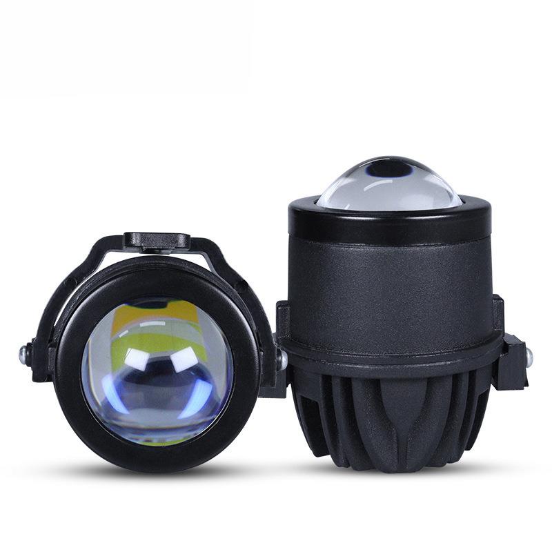 2.0Inch 三色雾灯改装led双光雾灯超亮led车灯远近一体2寸雾灯