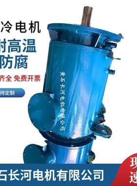 钢厂耐高温电机循环水冷  带24V得电制动器  YZPSLE132M-4/7.5kw