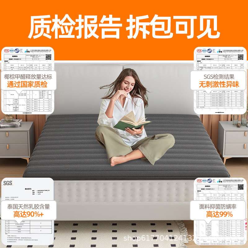 床垫硬垫软床垫加硬神器椰棕薄款护脊椎家用老年人床垫子太软变硬