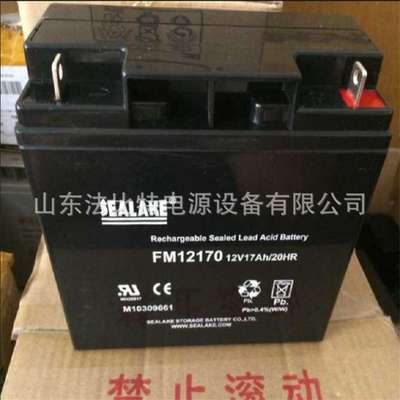 SEALAKE蓄电池FM12170应急电源12V17Ah质保1年 海湖免维护电池
