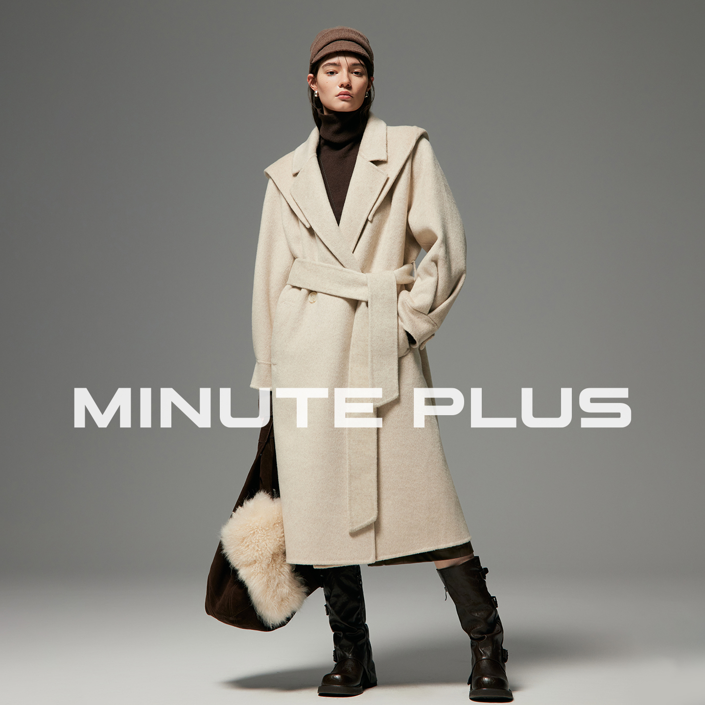 中长款两件套可拆卸毛呢大衣