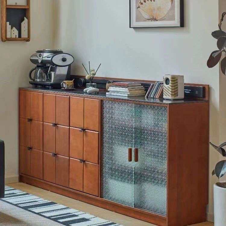 复古实木岩板餐边柜一体靠墙储物柜客厅玄关斗橱收纳茶水柜抽屉柜,3C数码配件,USB灯,淘宝优惠券,粉丝福利购,淘宝优惠卷