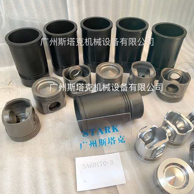 挖掘机发动机配件 适用小松6D170-3活塞缸套组件6240-31-2111