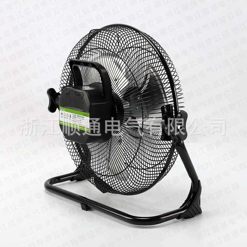 智能数显太阳能防水防尘便携无刷电机无线充电风扇多档调节户外