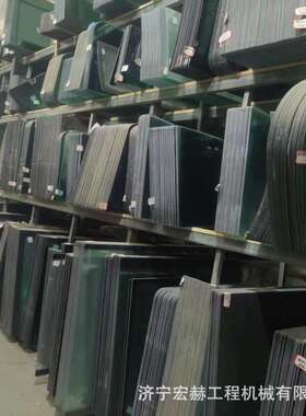 装载机前档玻璃SEM655D 630 635F钢化 夹胶 前侧 后档 全车配件