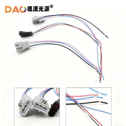 固态线组改透镜H4线束X5 X7矩阵模组超大功率线组 200W500W通用