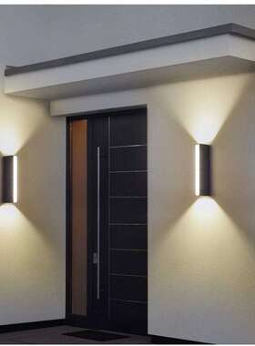 简约户外防水壁灯LED室外北欧楼梯过道灯创意庭院外墙阳台壁灯
