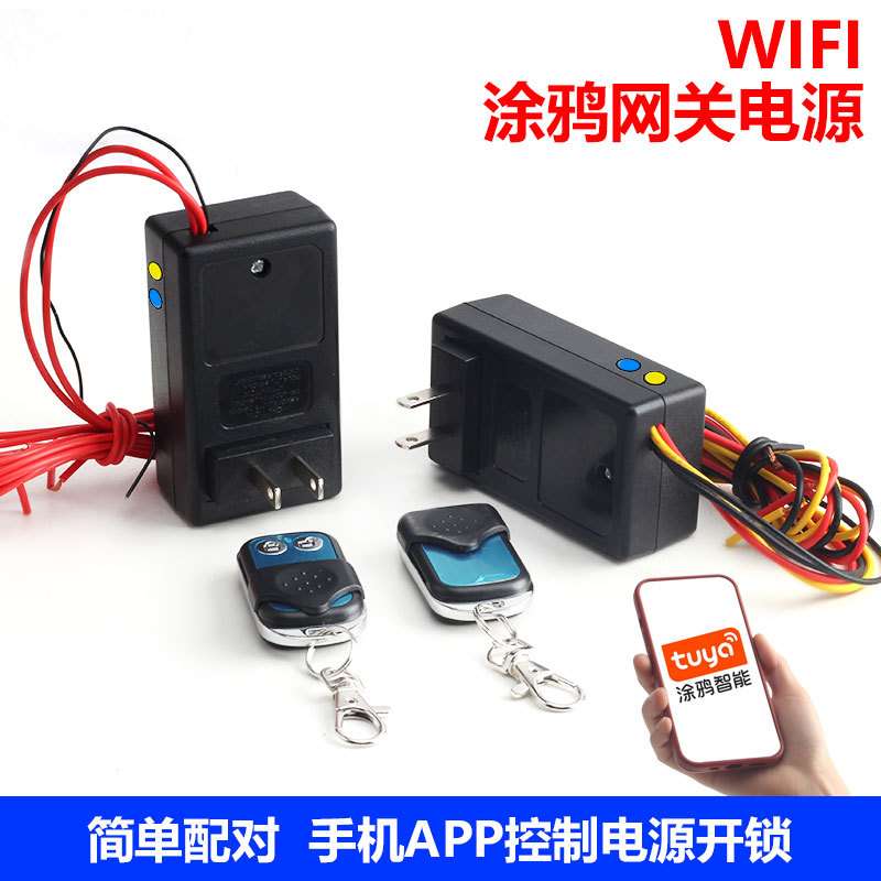 手机遥控门禁电源控制器专用12v5A不间断延时3A 单门双门变压器