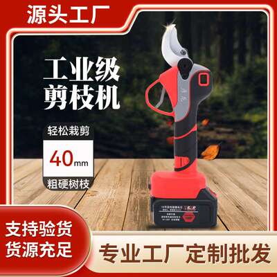 5.0彦龙锂电电动修枝剪便携手持式园林园艺剪充电无线果树树枝剪