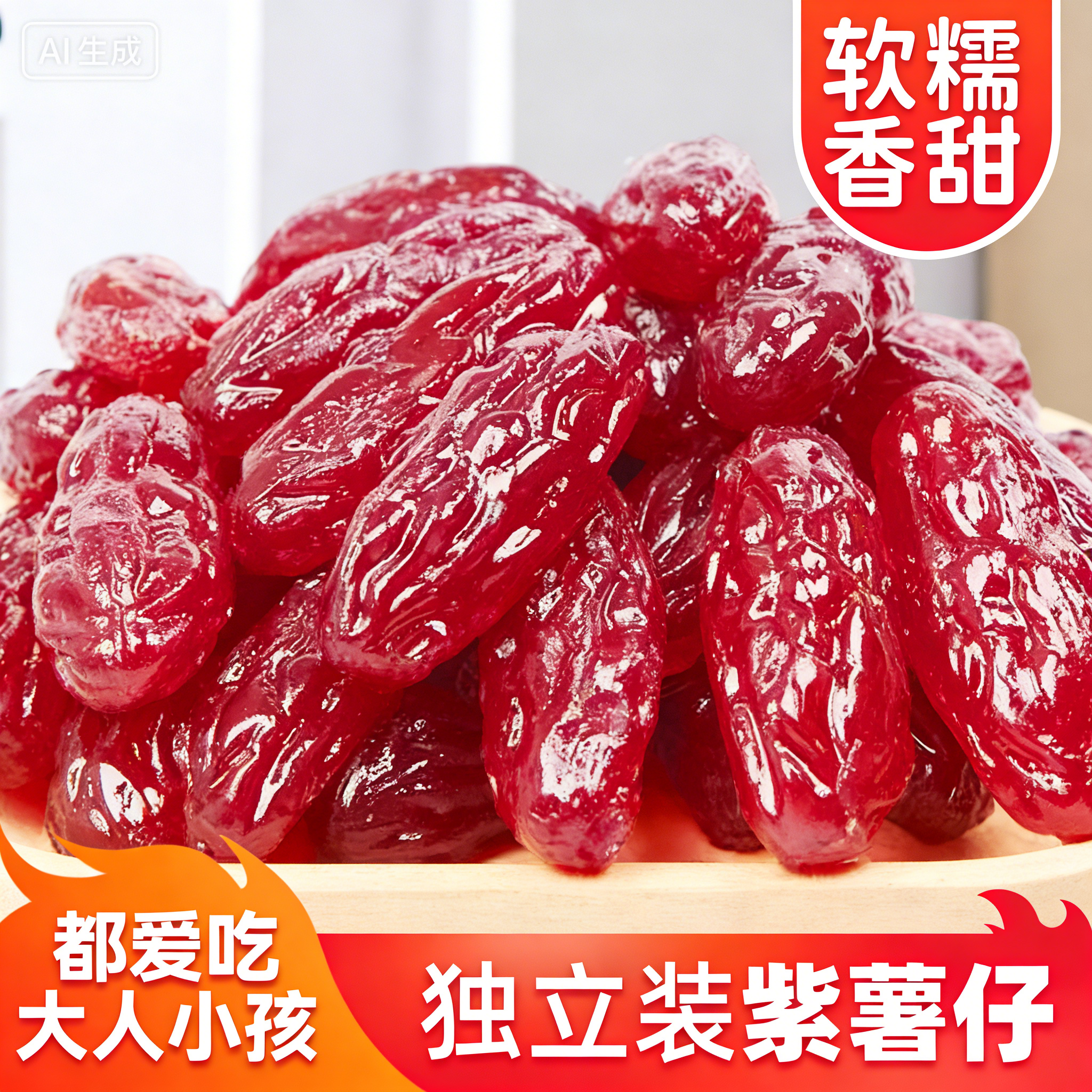 水晶紫薯仔独立包装紫薯仔紫薯干番薯干开袋即食地瓜干休闲小零食