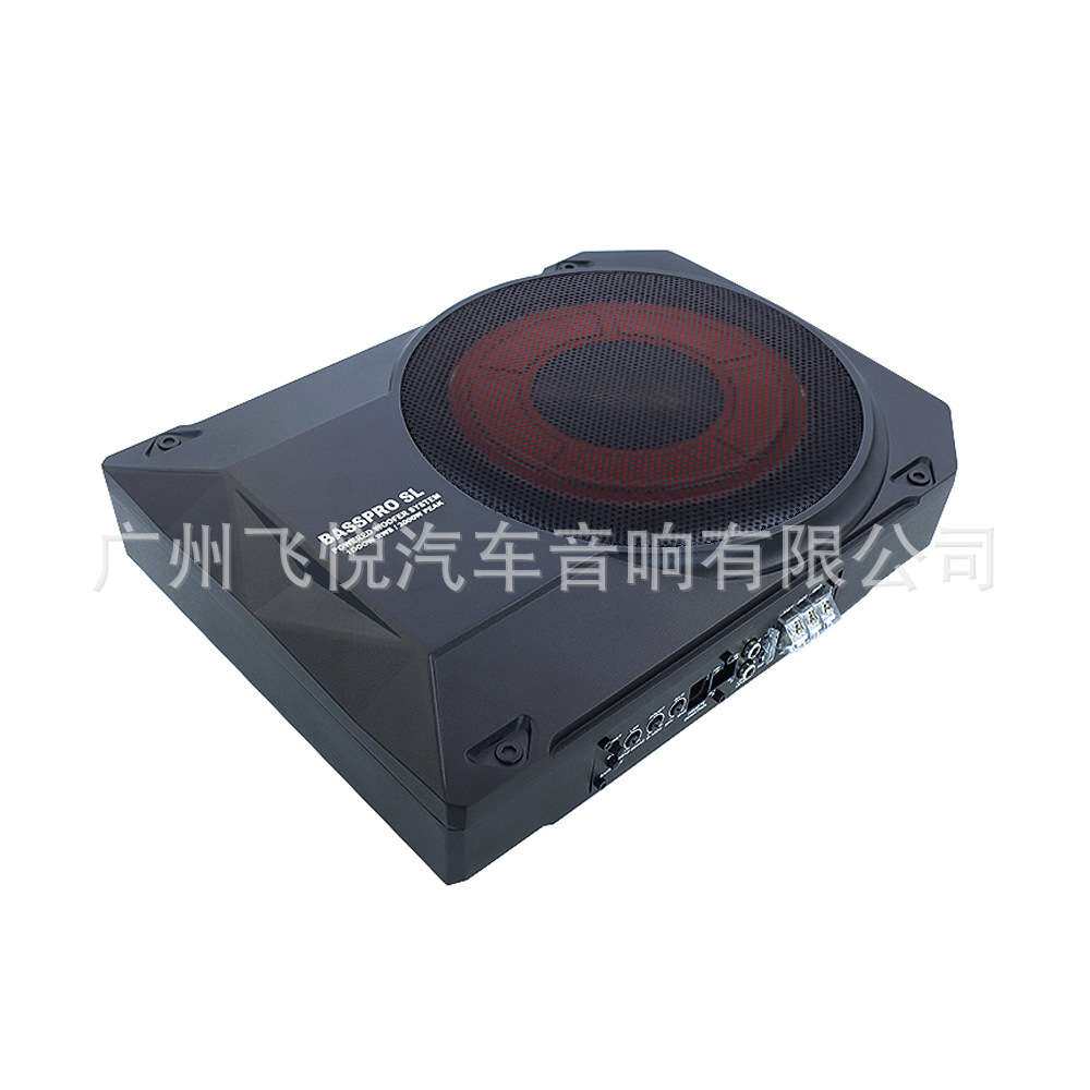 厂家直销大功率12v10寸超薄炮超重低音纯重低音有源音响改装