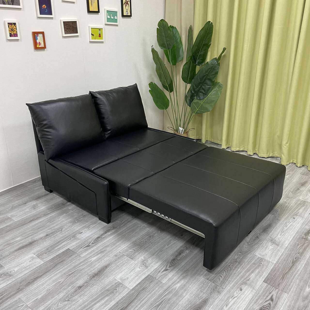 皮艺款多功能小户型储物沙发床  客厅 卧室 办公室午休沙发床两用